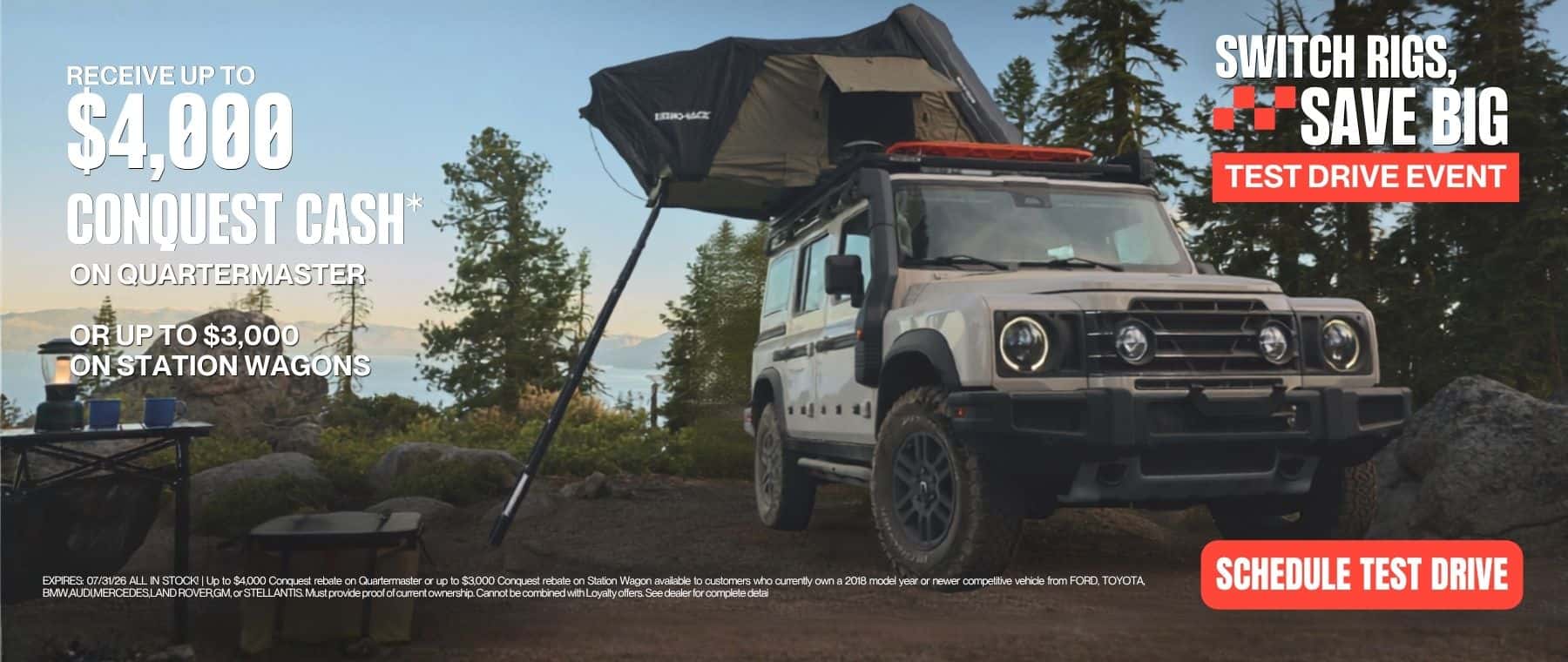 Up to $4k conquest rebate on ineos grenadier