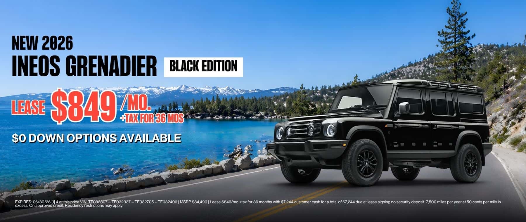 2026 INEOS Grenadier Black Edition Lease at Roseville INEOS Grenadier