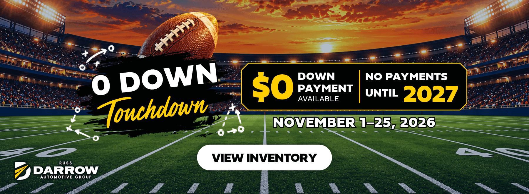 0 Down Touchdown - $0 down payment available and no payments until 2027 at Russ Darrow Honda