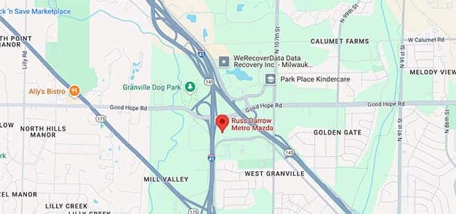 Mazda Milwaukee Map