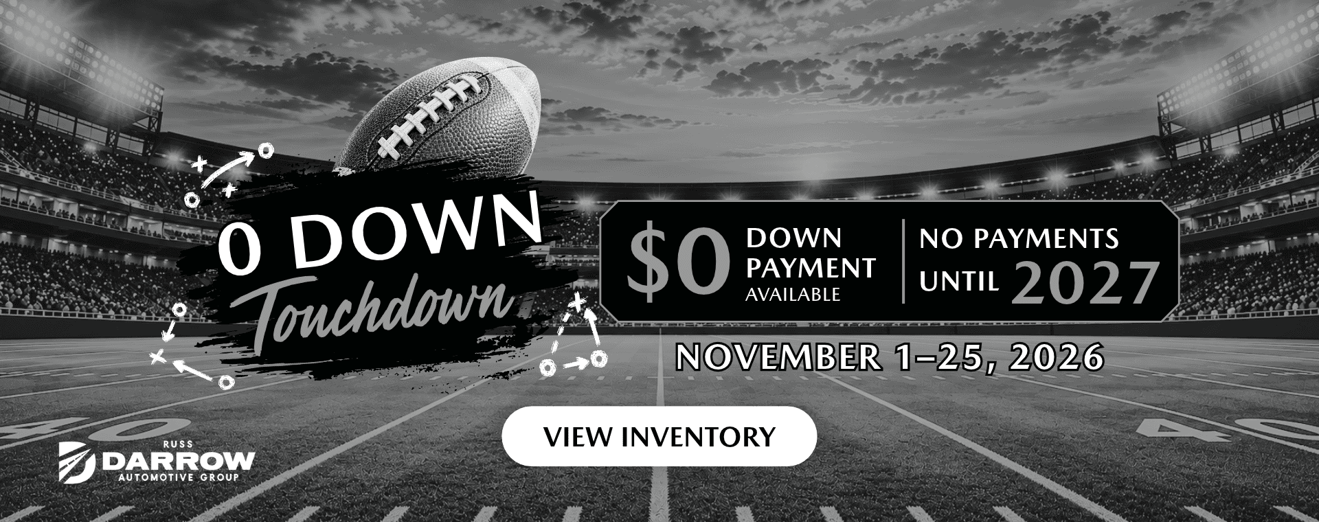 0 Down Touchdown - $0 down payment available and no payments until 2027 at Russ Darrow Mazda of Milwaukee