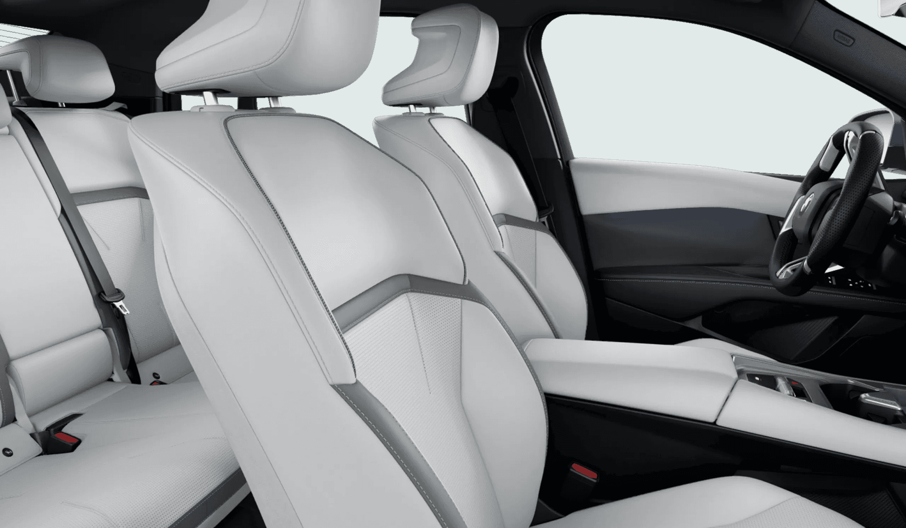 2027 BMW i3 50 xDrive Sedan interior in Digital White