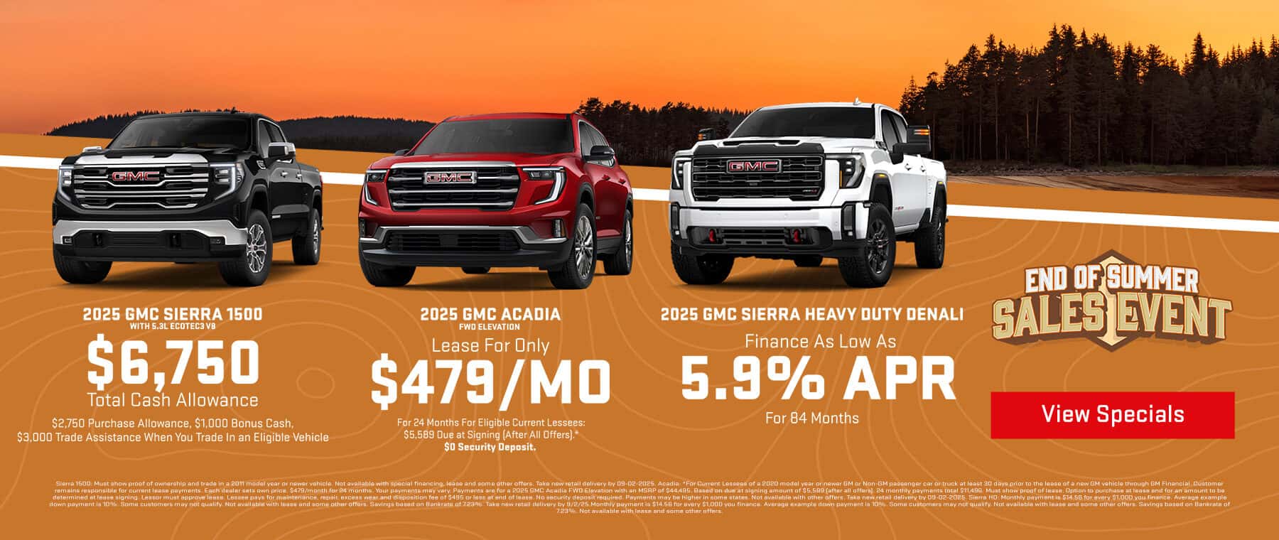 August Specials