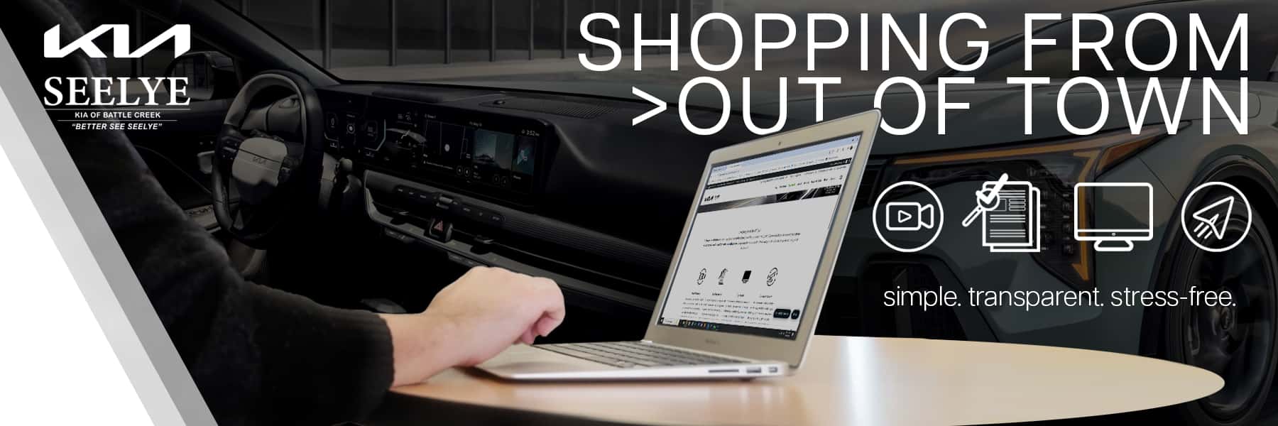Shopping from Out of Town. Simple. Transparent. Stress-free.