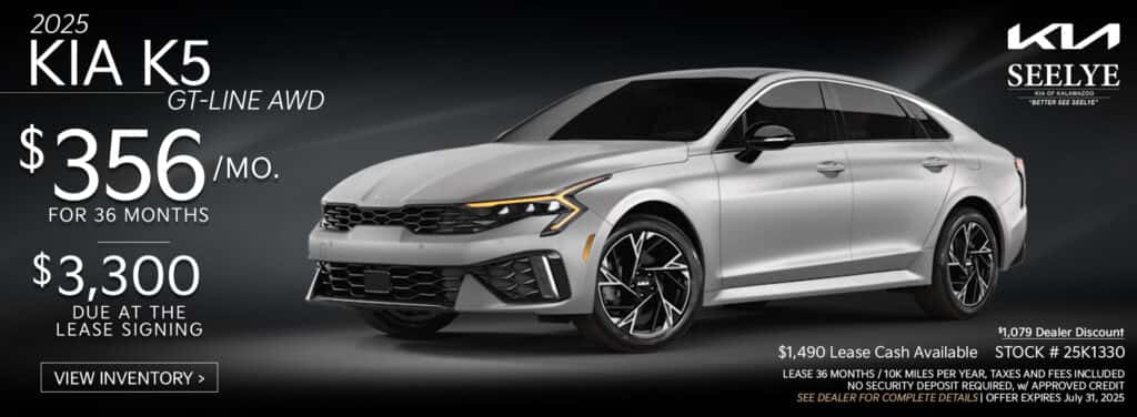 Kia K5 GT-Line AWD - July Special