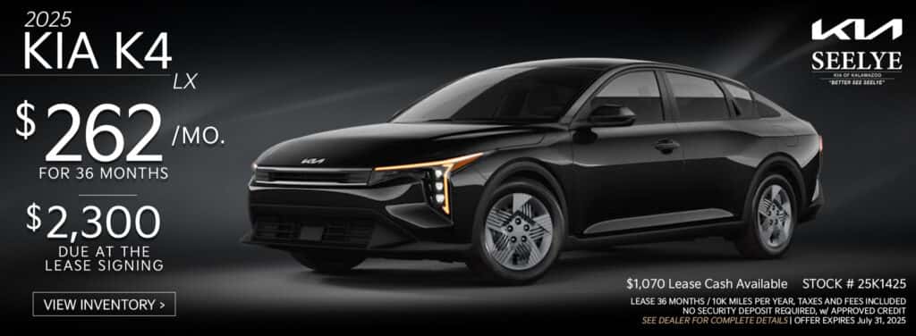 Kia K4 LX - July Special