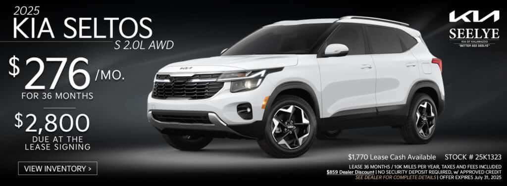 Kia Seltos S 2.0L AWD - July Special