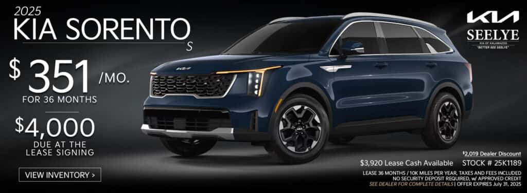 Kia Sorento S - July Special