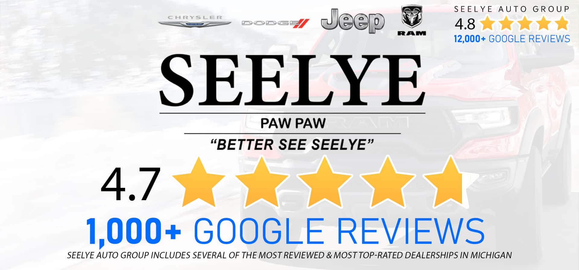 1,000+ Google Revies for Seelye Paw Paw