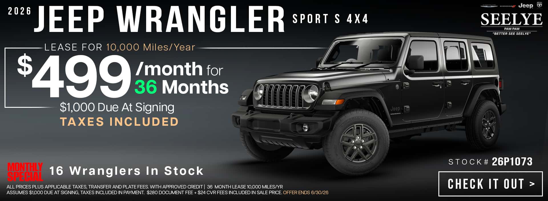 June 2026 - Jeep Wrangler 26P1073