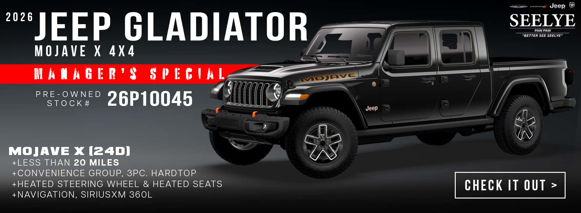 Jeep Gladiator Mojave X - SPECIAL