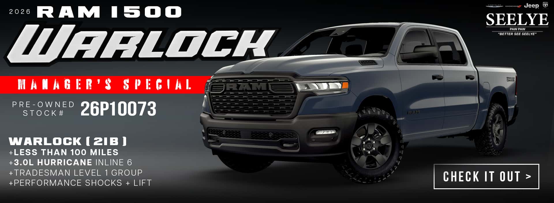 Manager Special - 2026 RAM 1500 WARLOCK