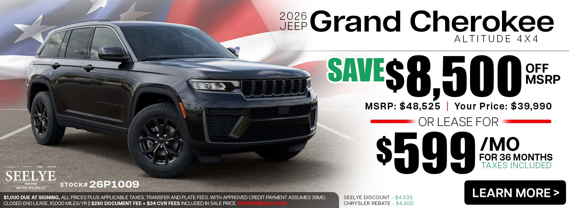 Jeep Grand Cherokee Altitude - August 2026