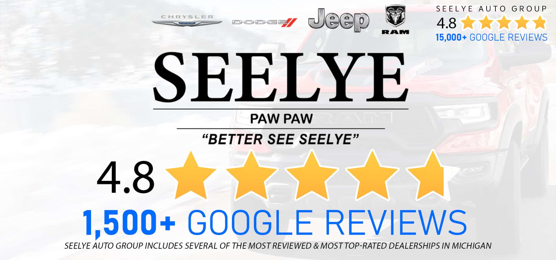 Seelye CDJR of Paw Paw - 1500 Google Reviews