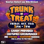 Trunk or Treat Seelye Select October 30th 5pm to 7pm