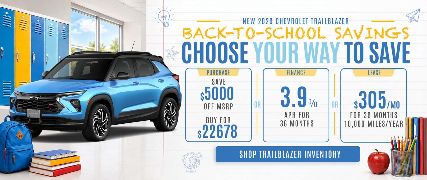 2026 Chevrolet Trailblazer Offer