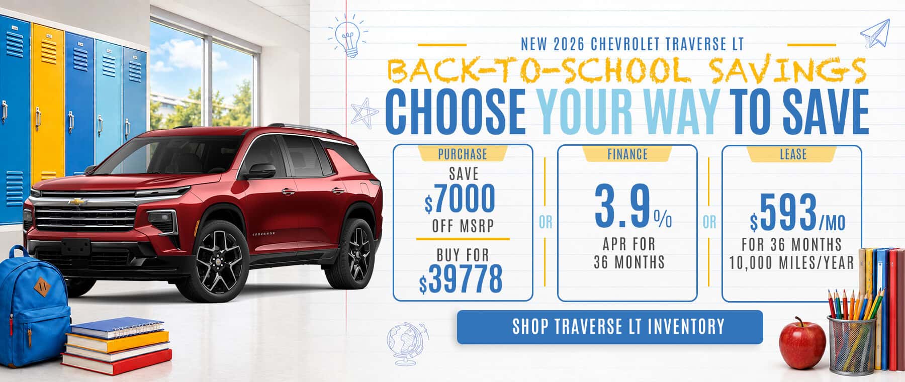 2026 Chevrolet Traverse Offer