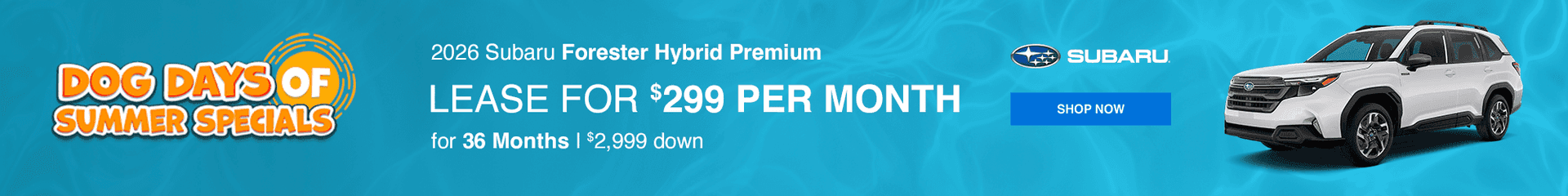 2026 Subaru Forester Hybrid Premium $2999 down - $299 per month