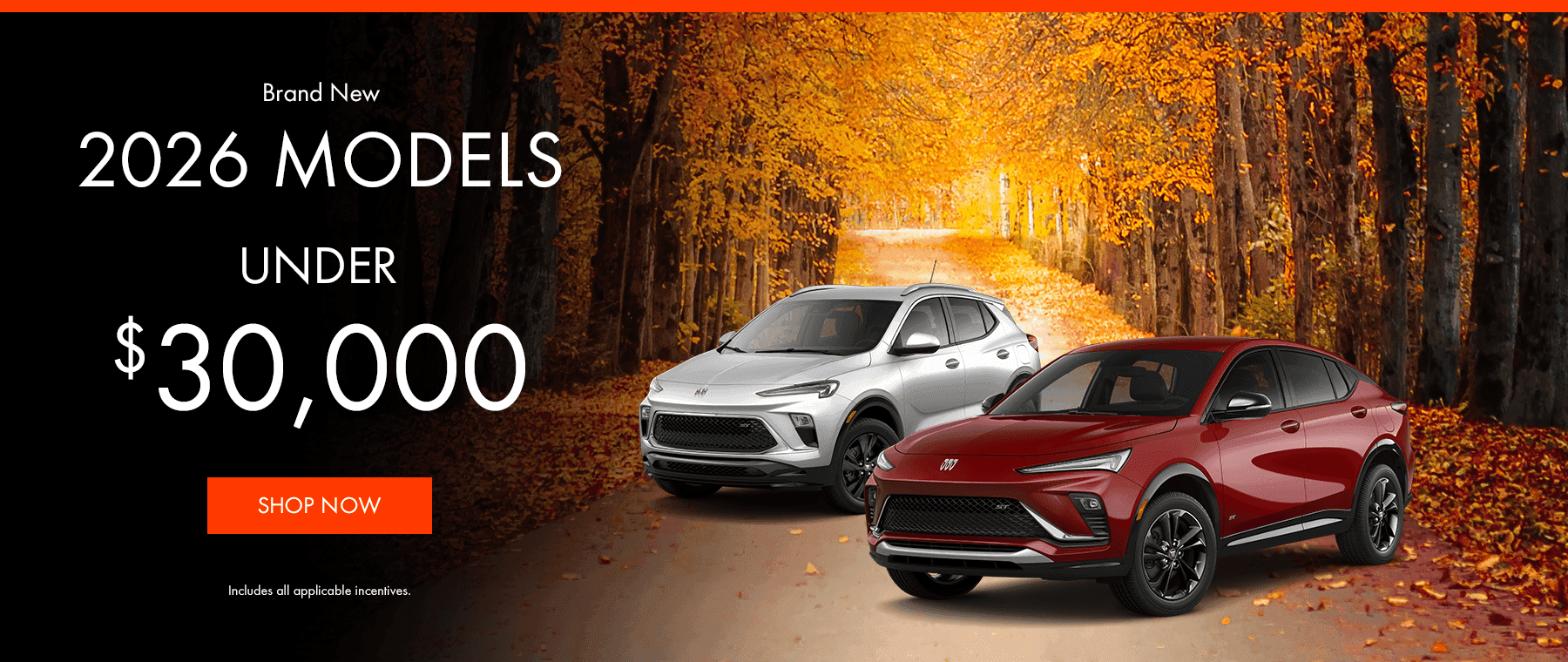 Brand New 2026 Models Under $30,000