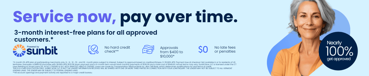 Sunbit Service Now Banner