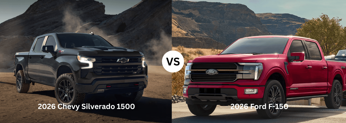 2026 Chevrolet Silverado 1500 Vs. Ford F-150 comparison