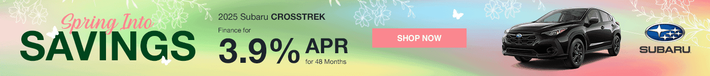 2025 Subaru Crosstrek Finance for 3.9% APR for 48 Months