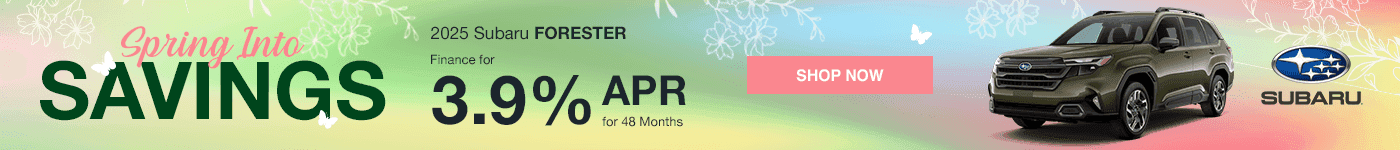 2025 Subaru Forester Finance 3.9% APR for 48 Months