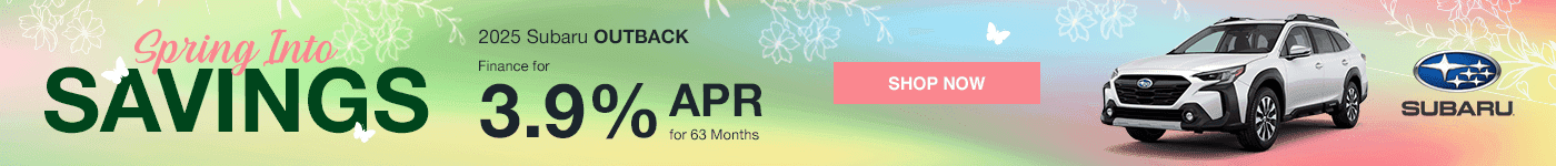 2025 Subaru Outback Finance for 3.9% APR for 48 Months