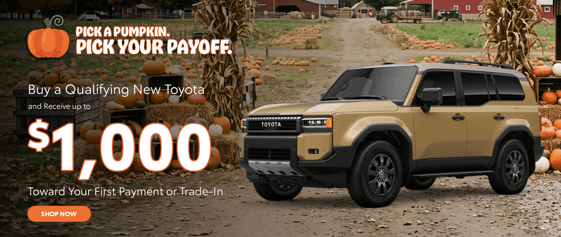 ick a Pumpkin. Pick Your Payoff.