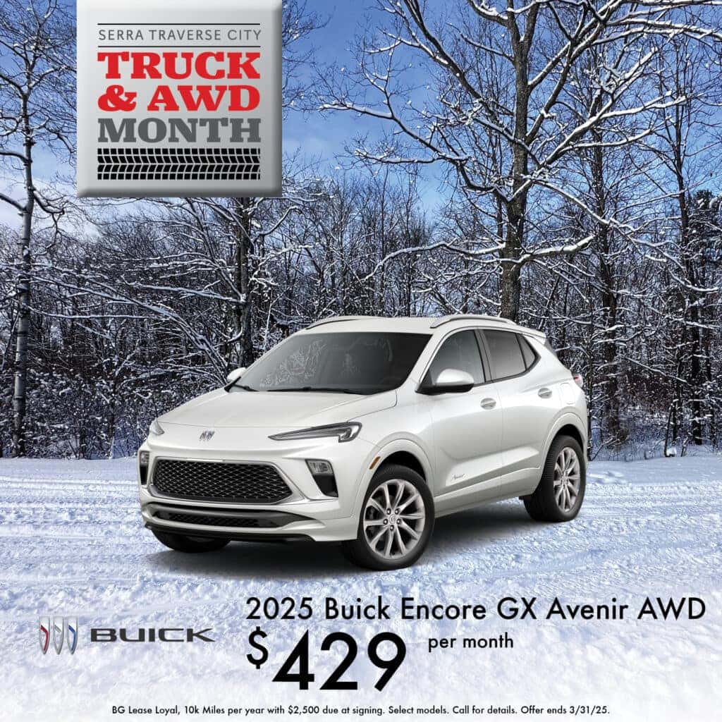 2025 Buick Encore GX Avenir AWD, $429/mo, Buick AWD Month