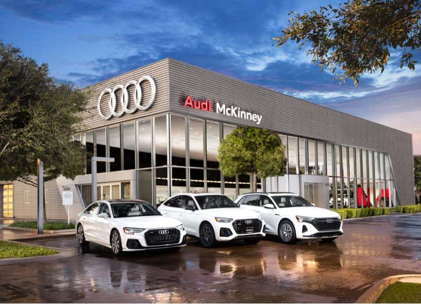 Audi McKinney Dealership Exterior Card