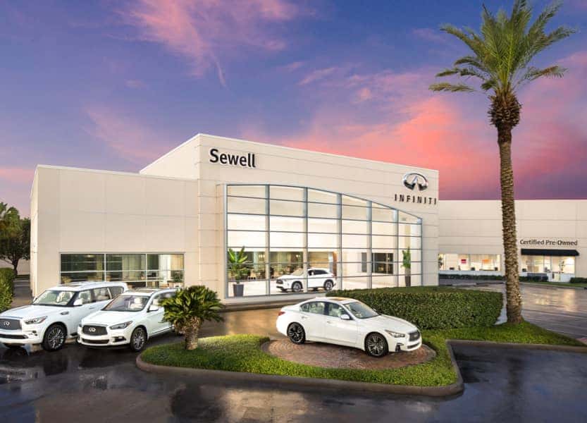 Sewell INFINITI of North Houston Dealership Exterior Card