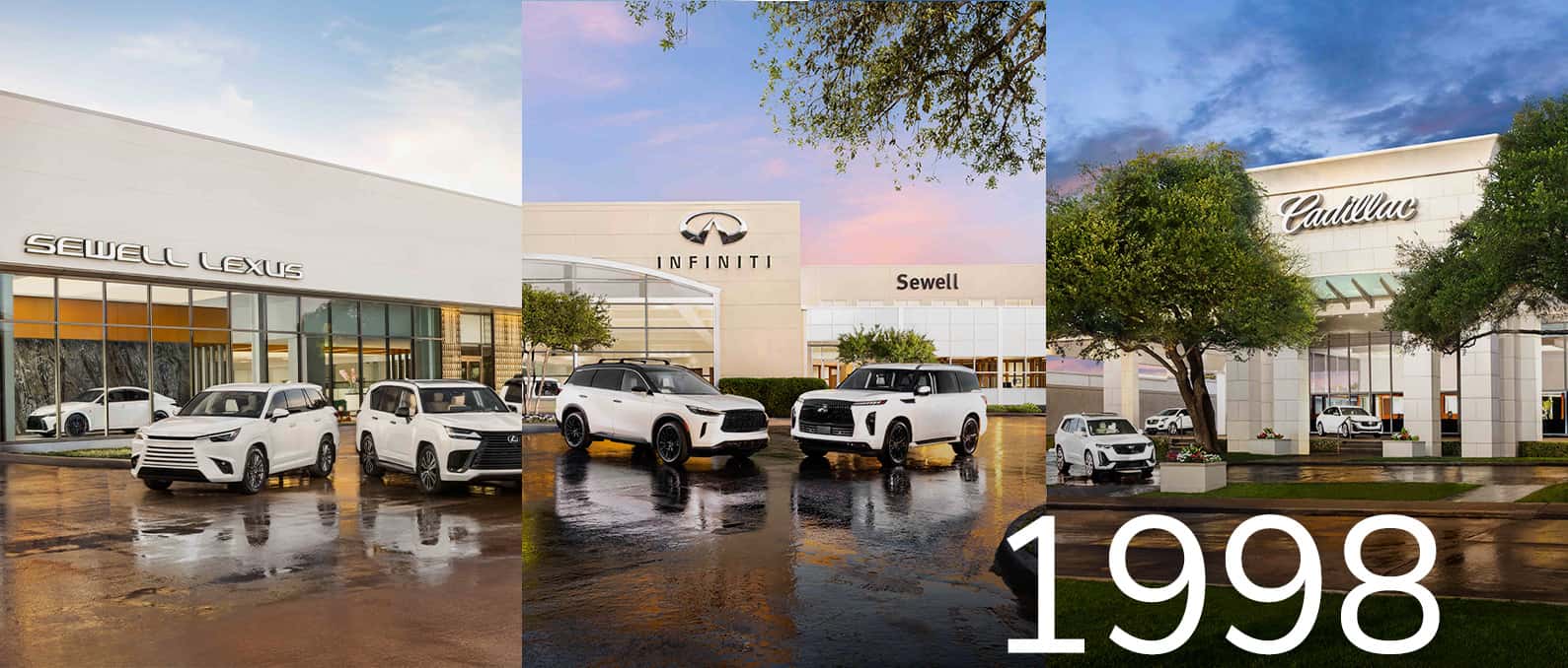Sewell Lexus of Fort Worth, Sewell INFINITI of Dallas, and Sewell Cadillac of Dallas
