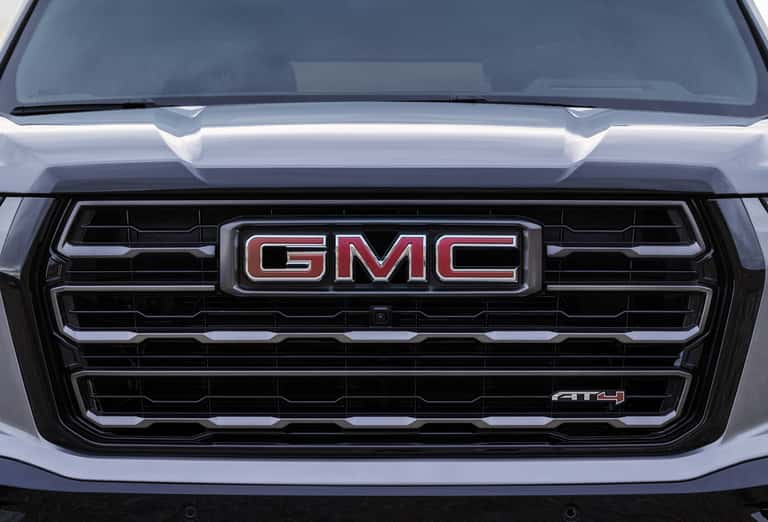 Front grille of GMC Sierra