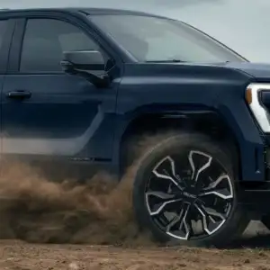 2026 GMC Sierra EV Kicking up Dirt