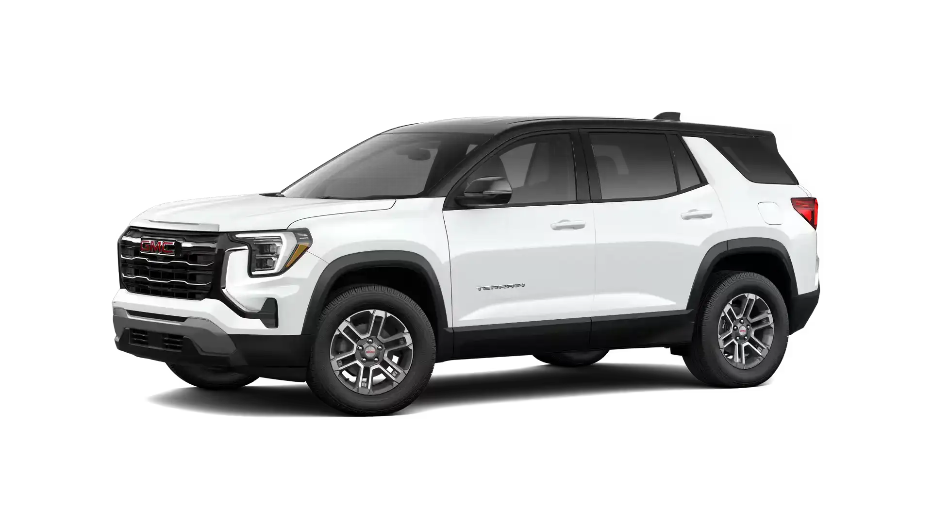2026 GMC Terrain Summit White with Ebony Twilight Metallic roof