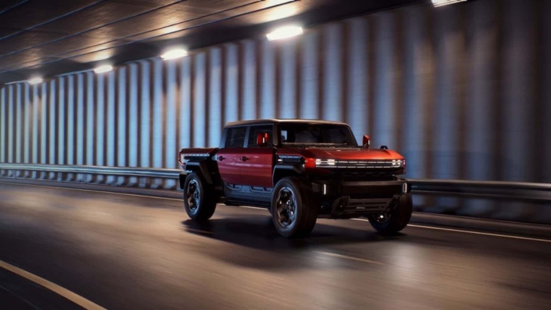 GMC Hummer HX Truck Driving