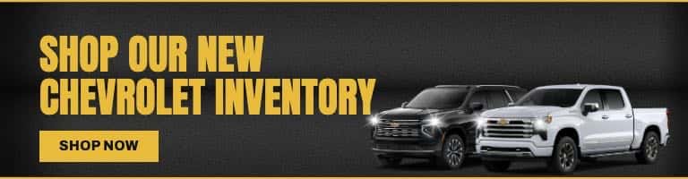 Shop our New Chevrolet Inventory Mobile Graphic