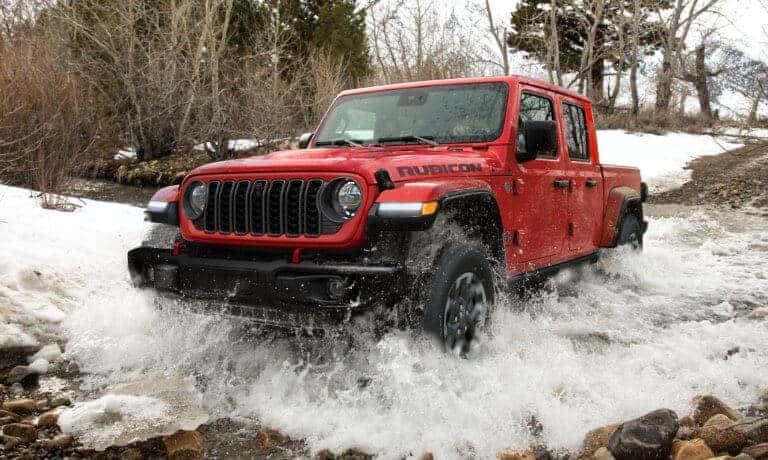 2024 Jeep Gladiator Exterior Driving Thru Stream