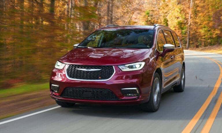 2024 Chrysler Pacifica Exterior Tree Lined Road