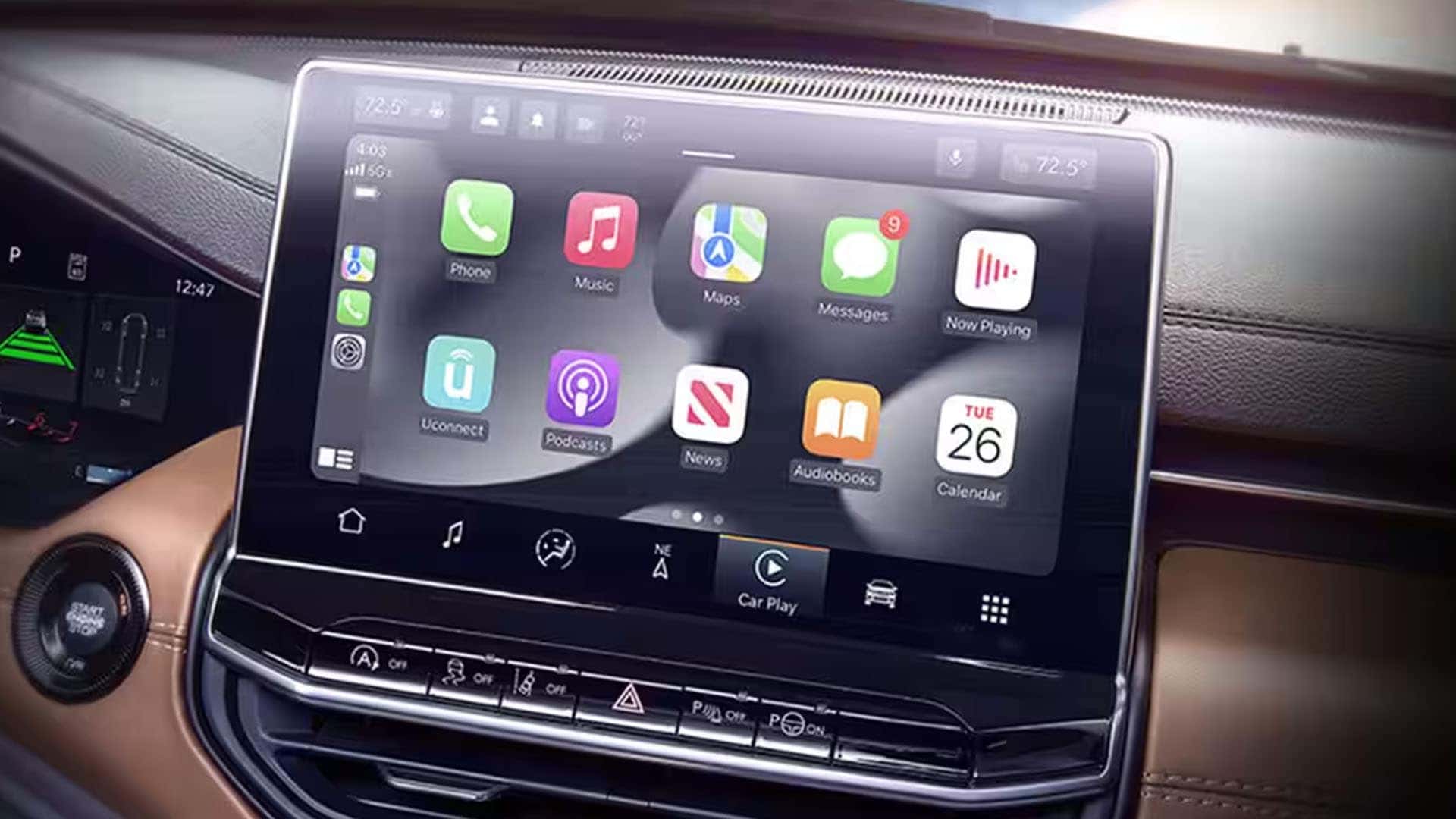 Compass touchscreen with apps