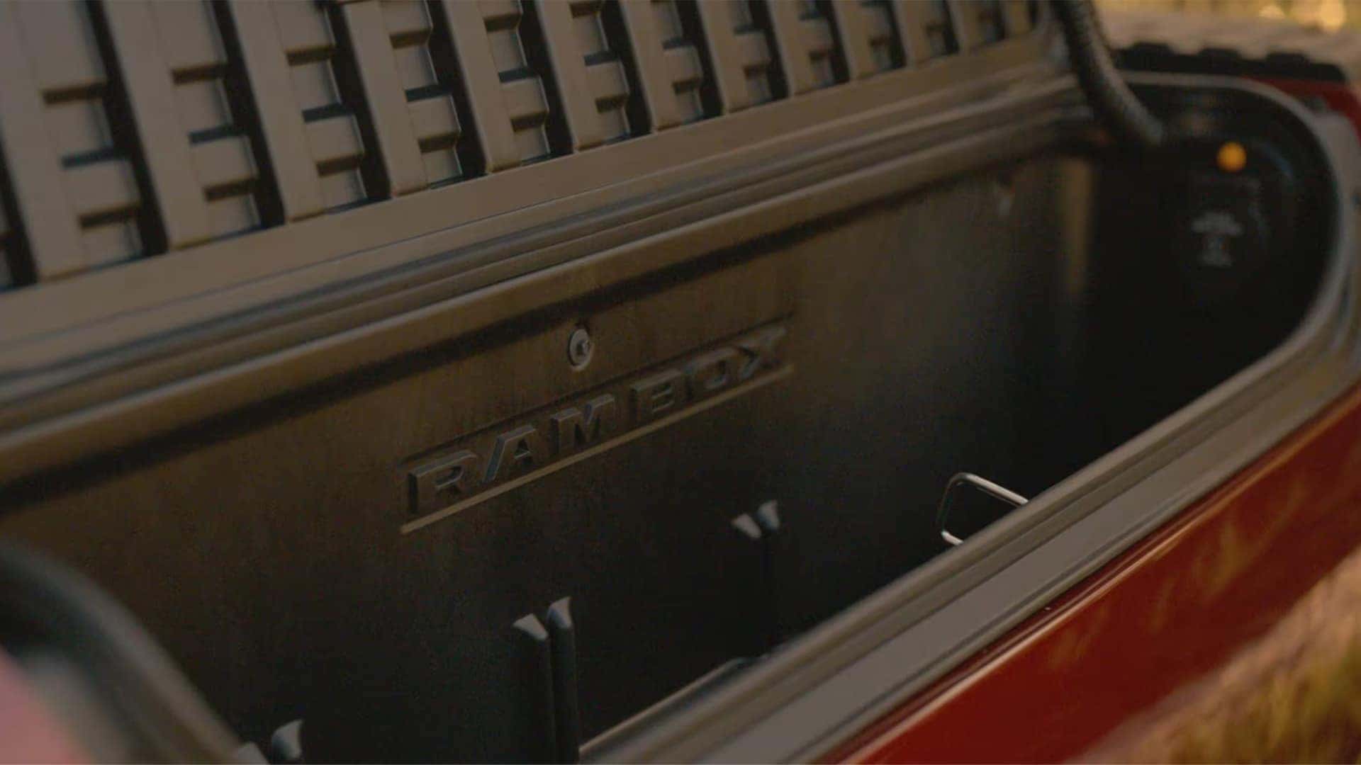 2025 Ram 1500 RamBox bedside storage compartments