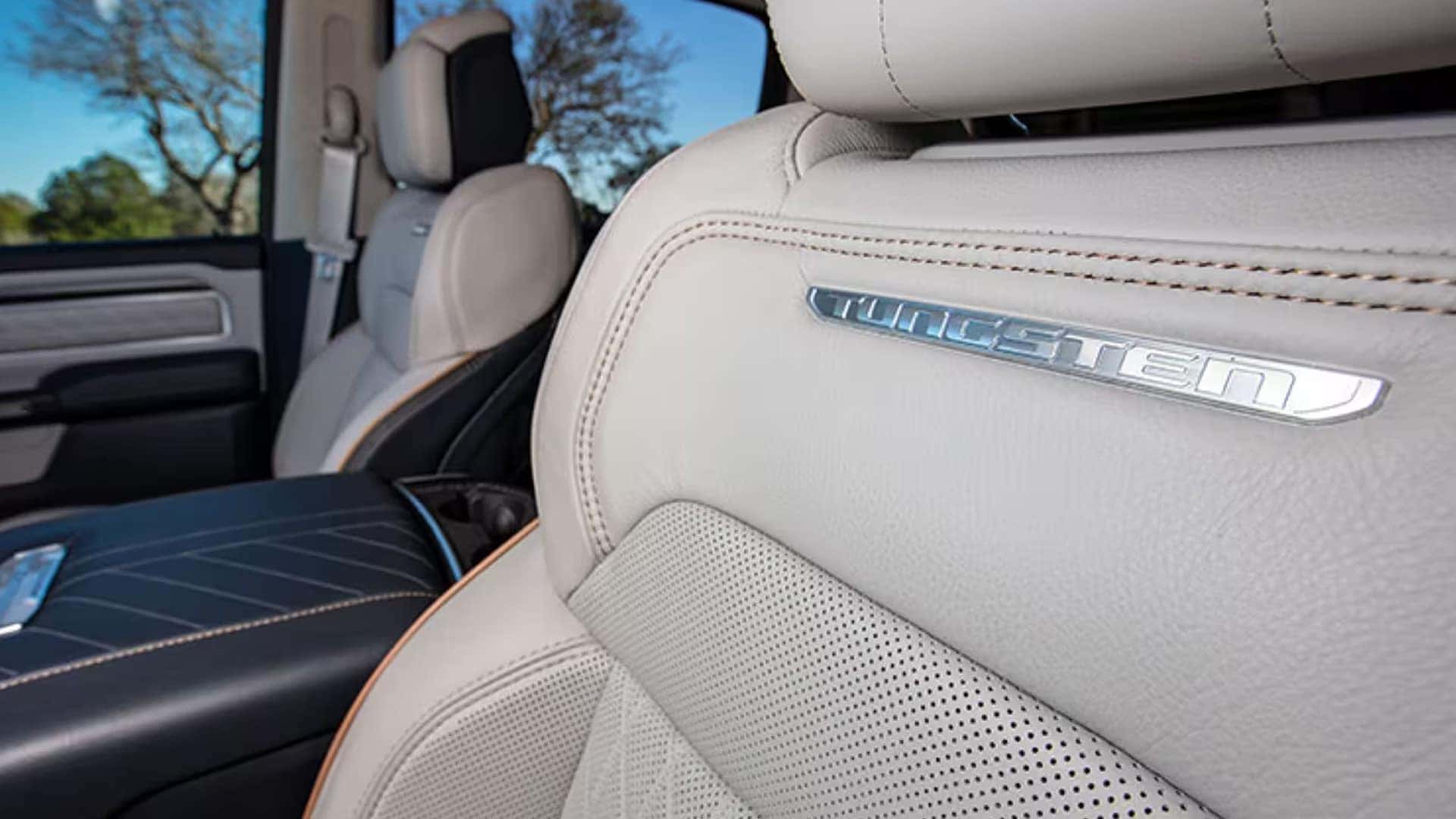 Supportive front seats and roomy second row in the 2025 Ram 1500