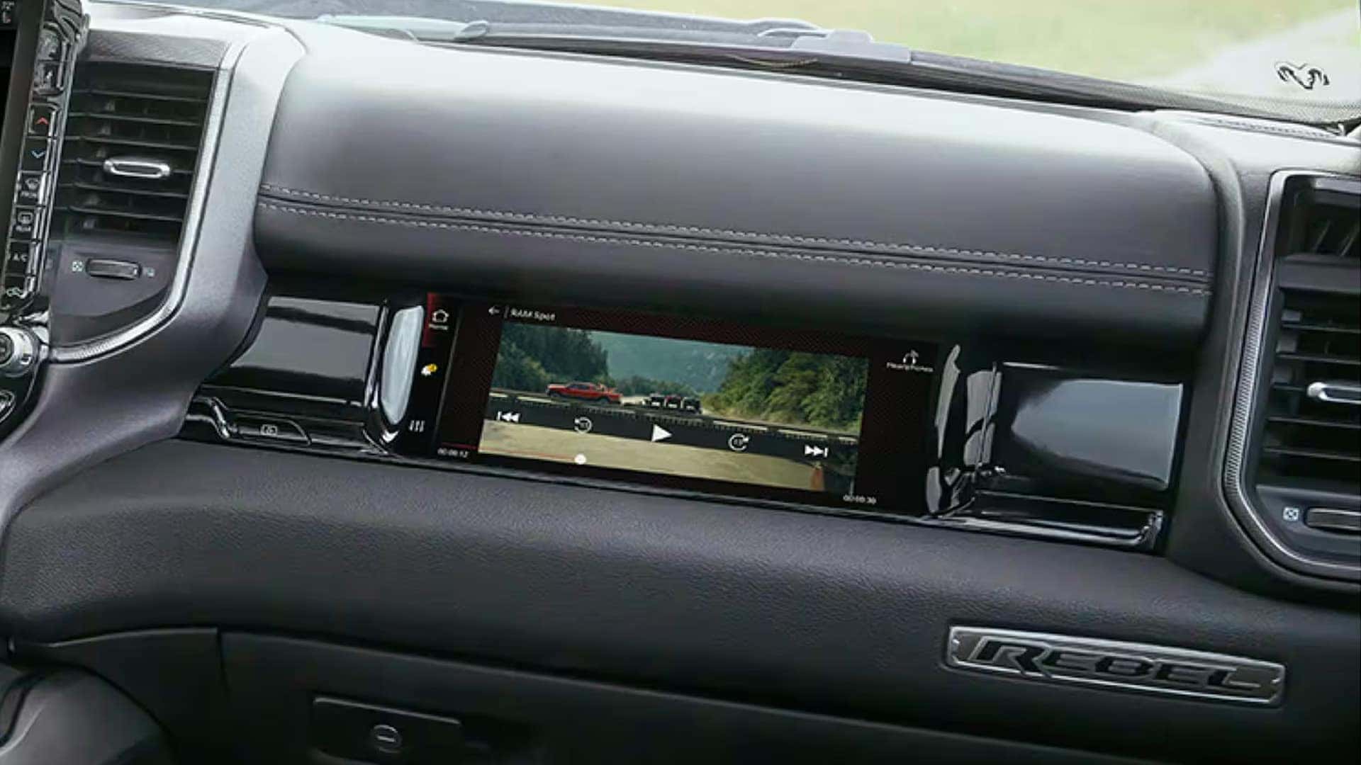 10.25 inch front passenger display integrated into dash