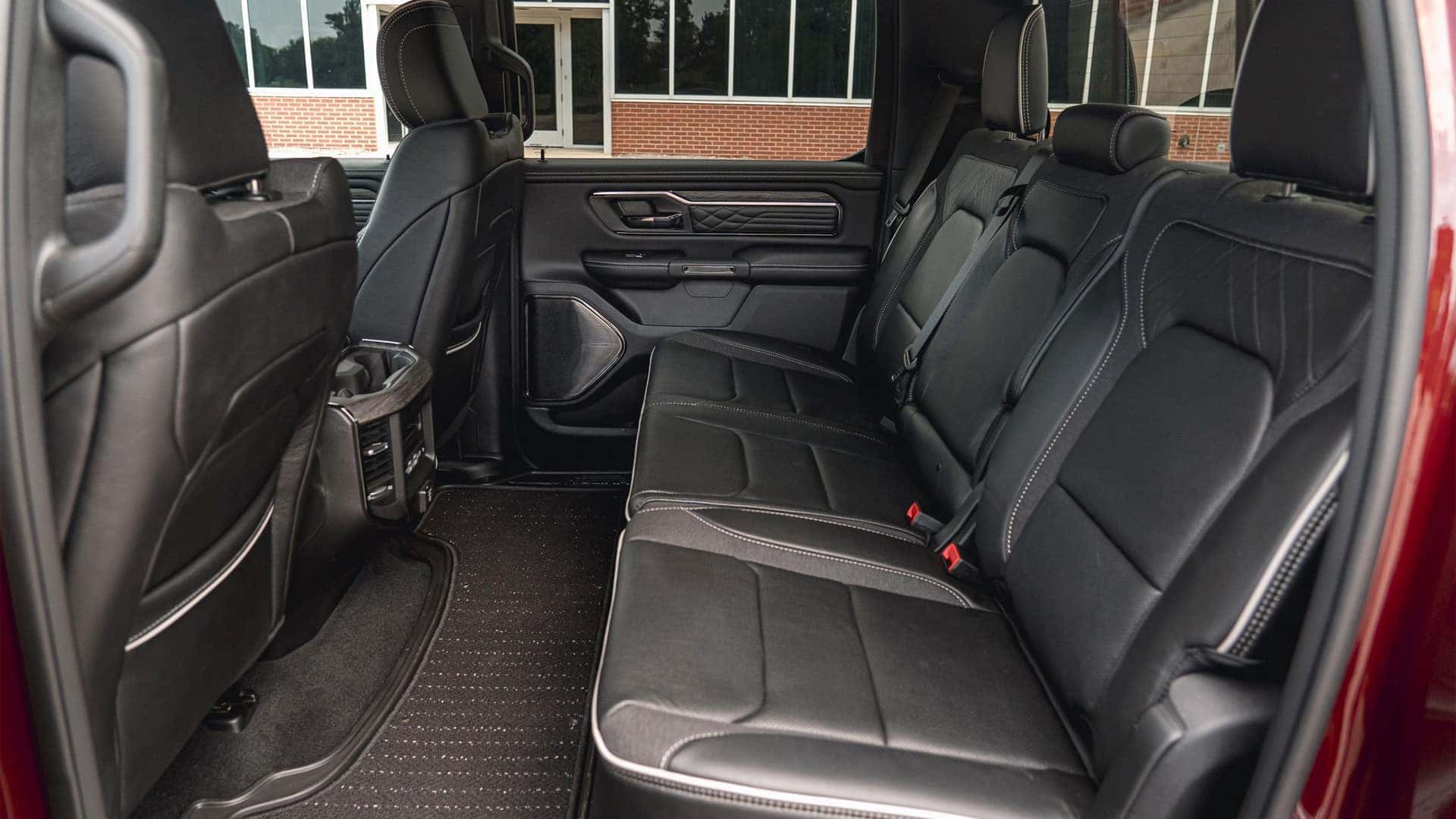 RamBox side bins and organized console in the 2025 Ram 1500