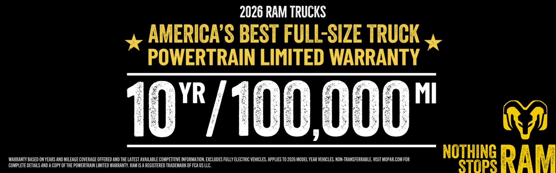 MWBC - 26RAM POWERTRAIN WARRANTY