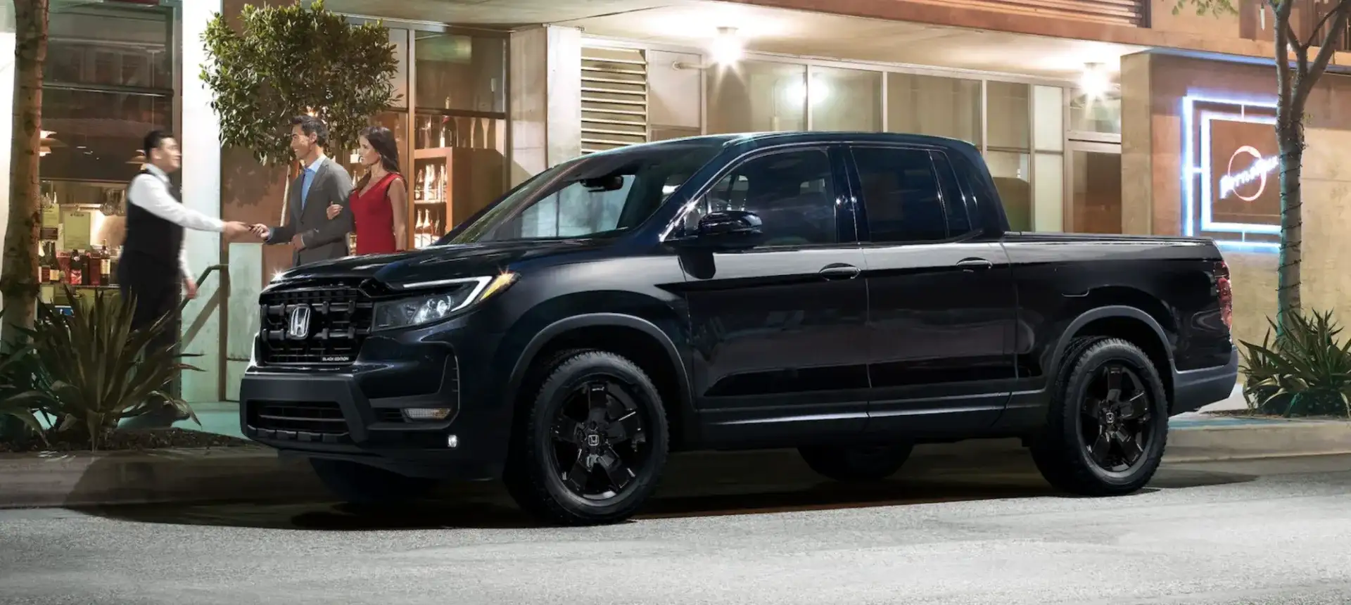 The 2026 Honda Ridgeline Black Edition shown in Crystal Black Pearl
