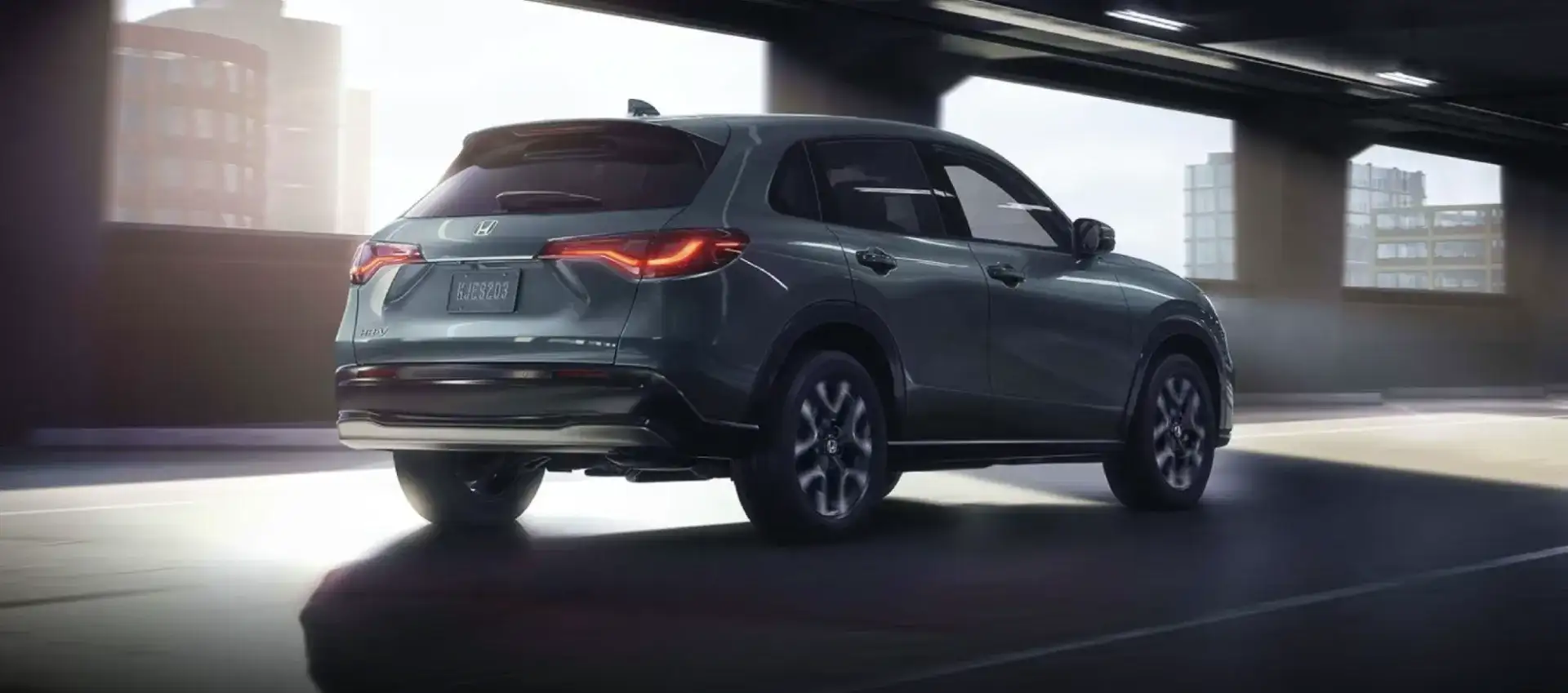 The Honda HR-V EX-L with available AWD shown in Nordic Forest Pearl