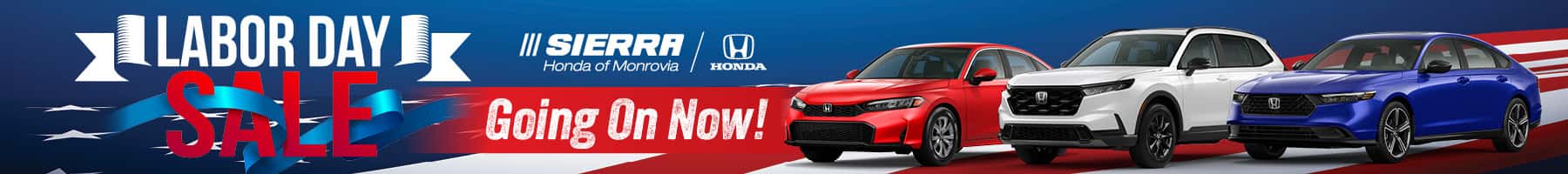 Sierra Honda Labor Days Sales Event