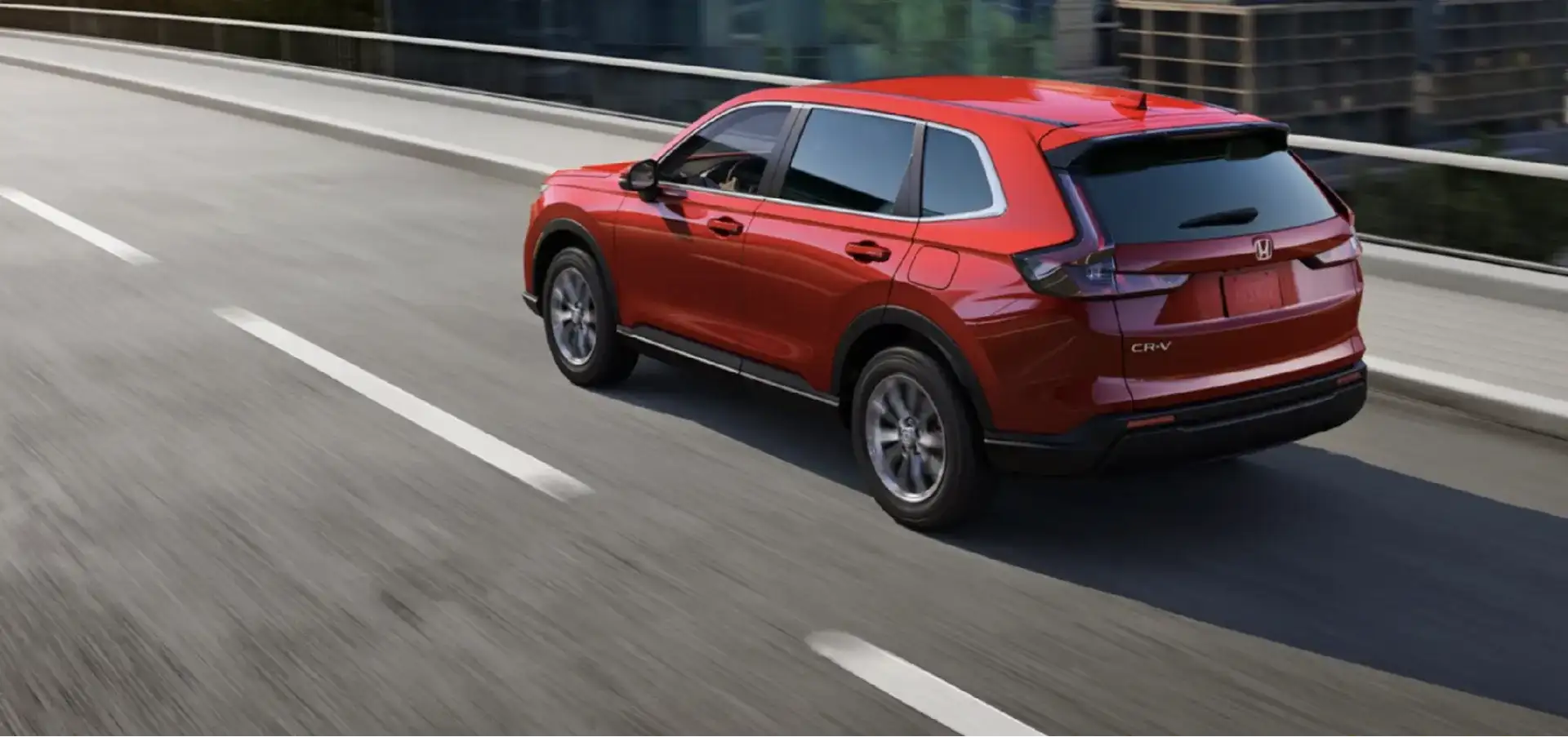 2027 Honda CR-V EX shown in Radiant Red Metallic.